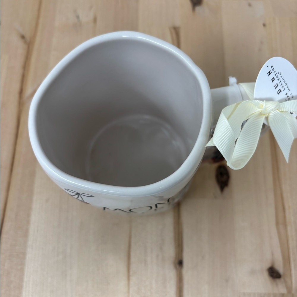 Rae Dunn MON CHERRY Mug White Double Sided with Cherries Decor & Keychain New - Picture 3 of 4